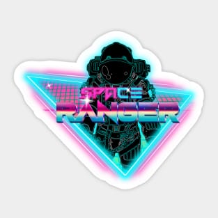 Space Ranger - 80's Neon Sticker